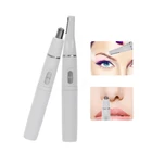 Новый триммер 2-в-1 для волос на лице, стрижка волос в носу и ушах, бритва, скребок для бровей, безопасный уход за лицом бритва-очиститель для мужчин и женщин