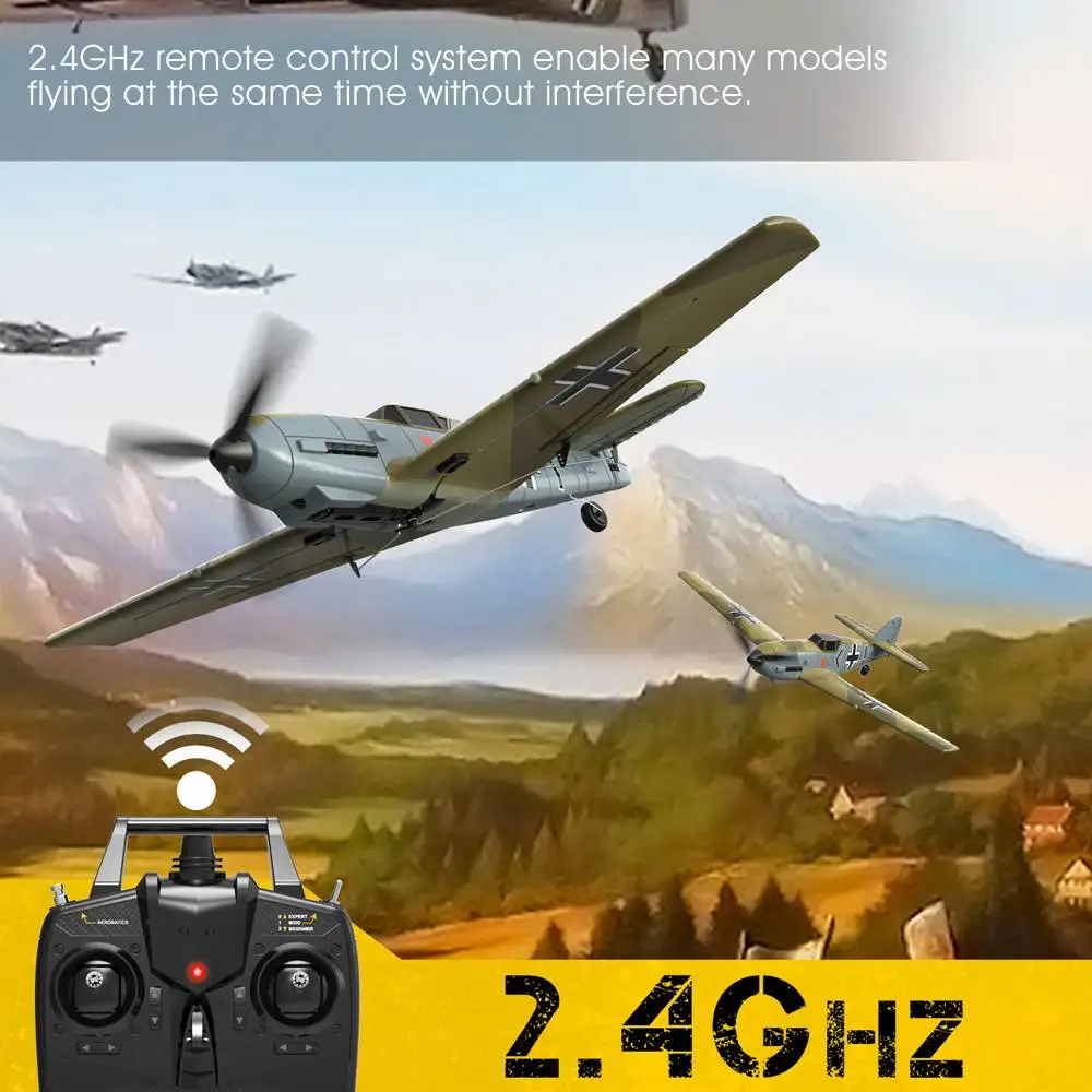Eachine BF109 RC самолет 2 4 ГГц 4CH 400 мм Wingspan 6-осевой один ключ U-обратный аэробатический