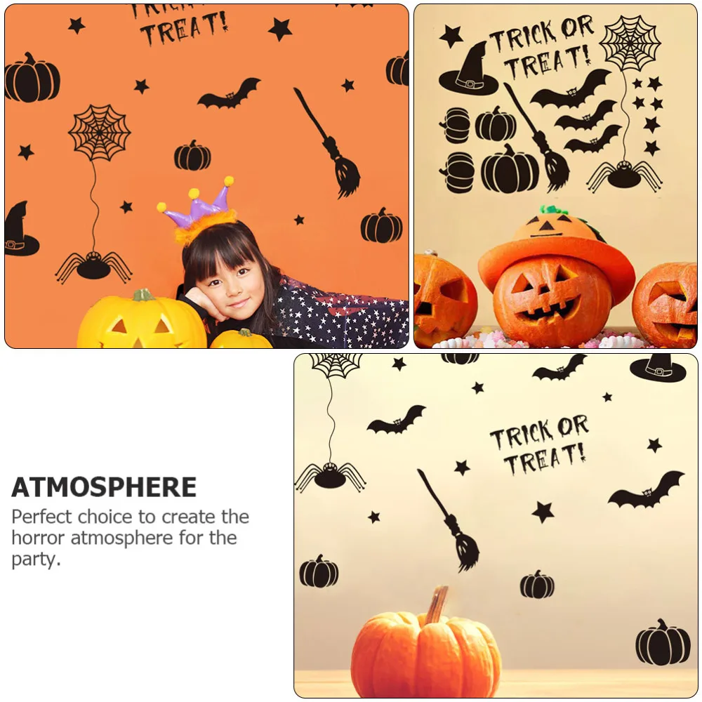 

1pc Themed Sticker Wallpaper Adhesive Stickers (Black)