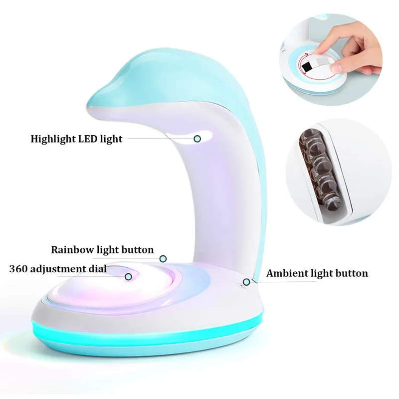 Новинка фото артефакт Радужный проектор СВЕТОДИОДНЫЙ Красочный ночник