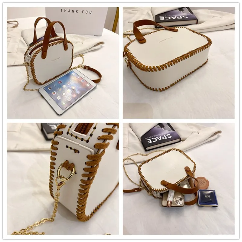 New Arrival Vintage Retro Handbag DIY Handmade PU Material Set Backpack Phone Bag Accessories For Women Handbag