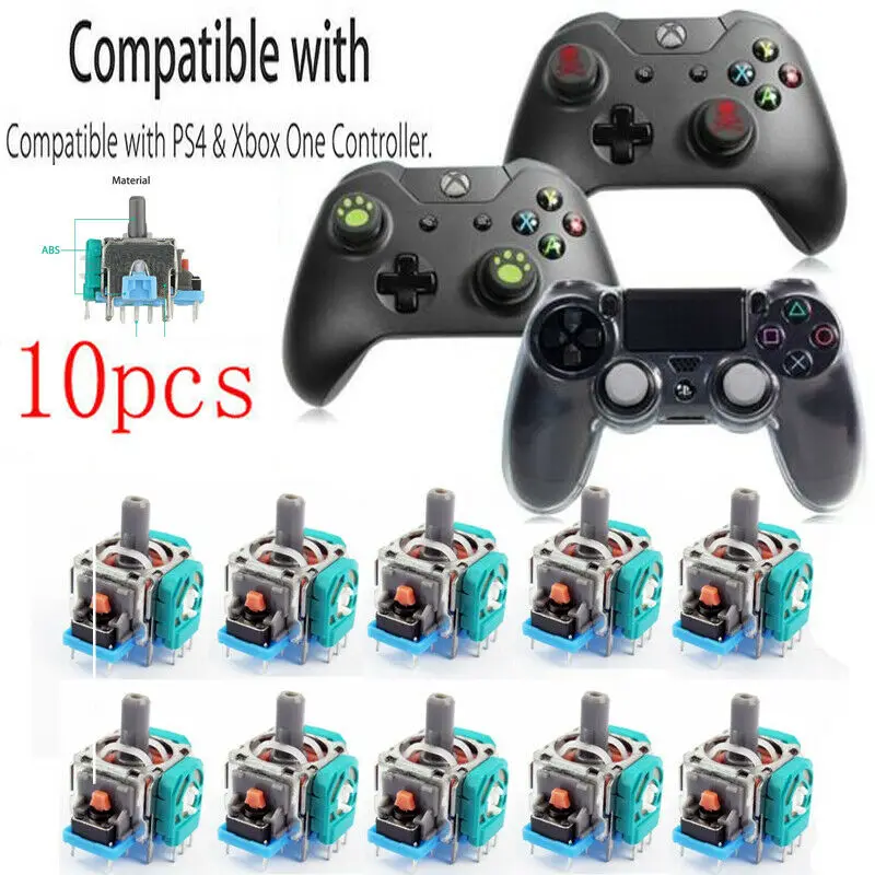 10X аналоговый джойстик Замена для XBox One Dualshock 4 контроллер Новый| |