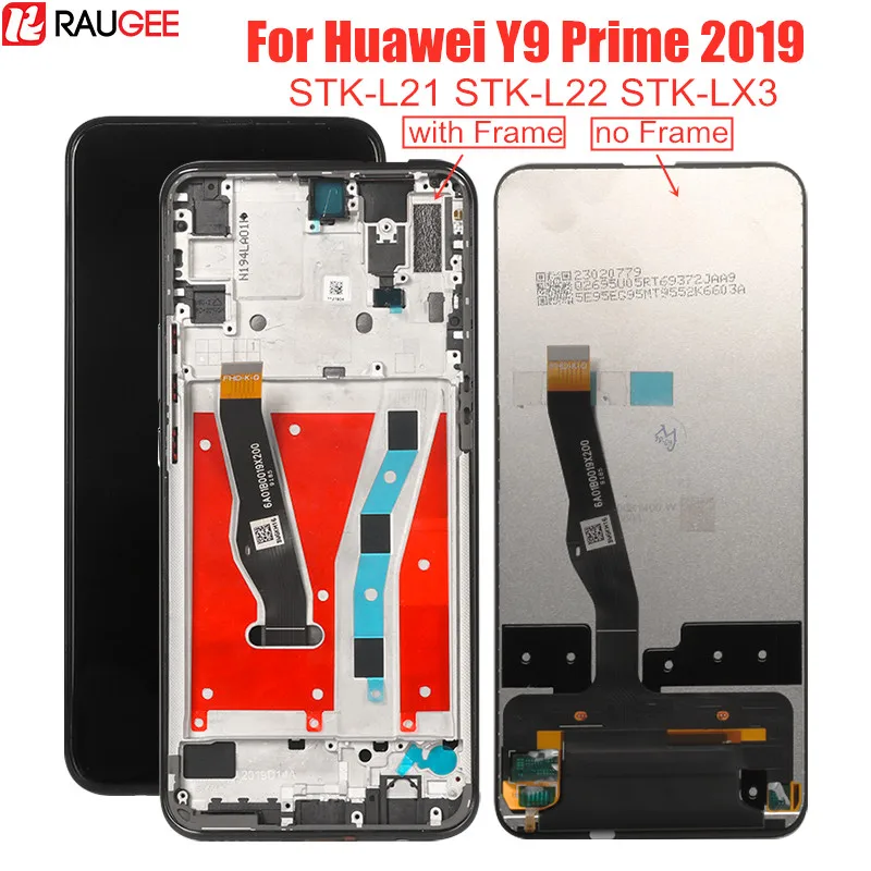 ЖК дисплей 6 59 ''для Huawei Y9 Prime 2019 STK L21 L22 LX3 сенсорный экран с рамкой и