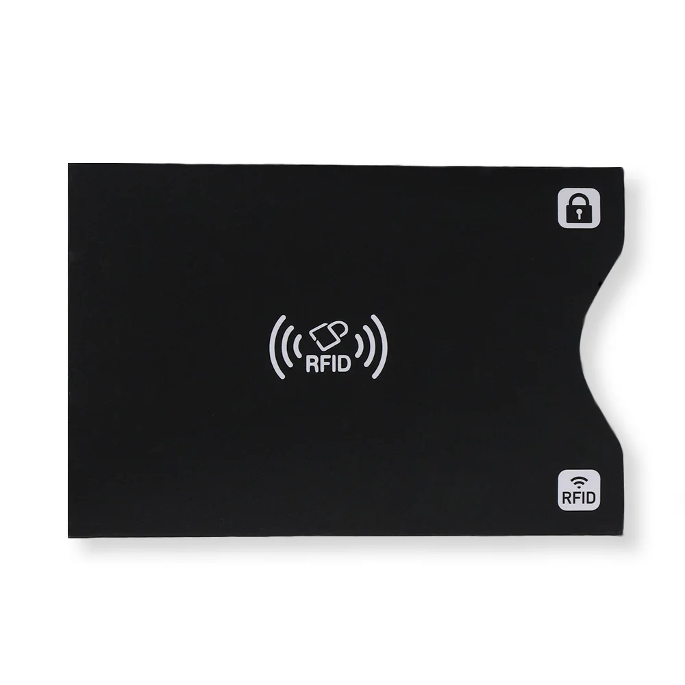 2 шт. Алюминиевый RFID держатель для карт, блокирующий банк, анти вор, кошелек, защитный чехол, чехол для кредитных карт, безопасный считыватель, Интеллектуальный щит, Новинка
