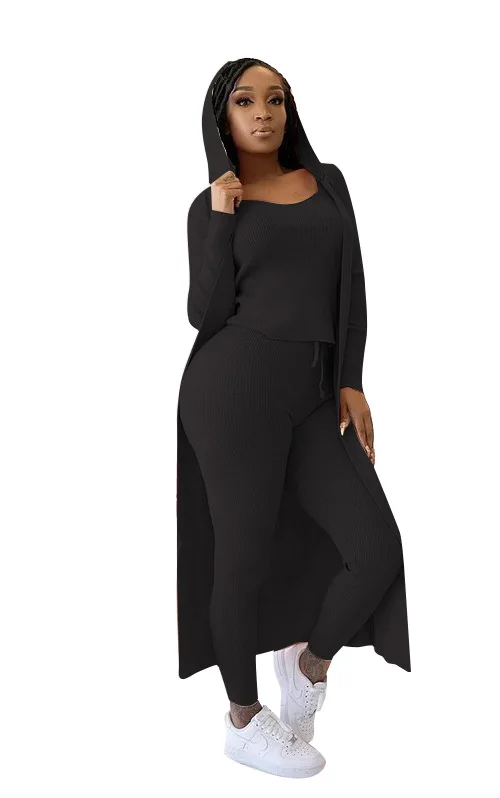 TS1089 оптовая продажа товаров повседневная одежда однотонный Комплект из 3-х