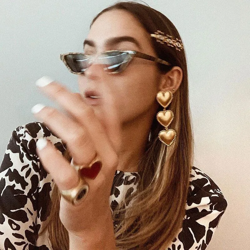 Tredny ювелирные изделия серьги-капли в форме сердца для женщин девушек богемные