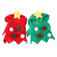 new year christmas tree pet dog clothes for costume soft velvet cats cosplay overall creative festival products pet clothing