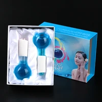large body massager beauty ice hockey energy cold compress crystal ball face tightening beauty water wave facial massager 2 pcs