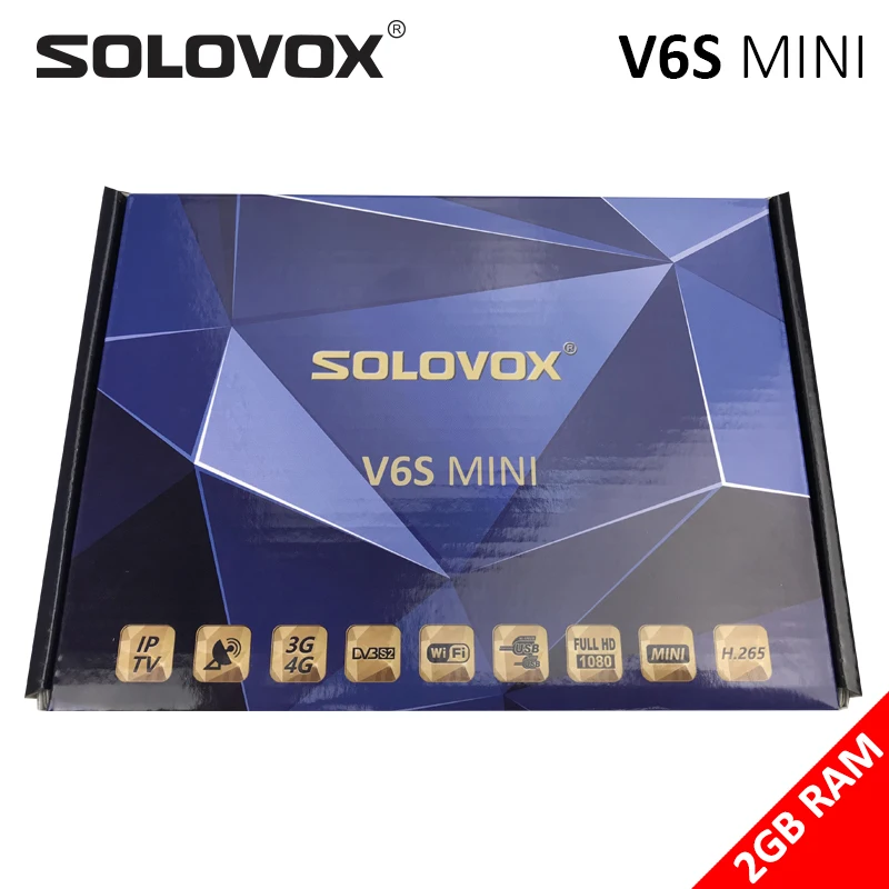 Спутниковый ТВ ресивер SOLOVOX V6S 2G RAM MINI HD DVB S2 Поддержка M3U Xtream Stalkermac со склада