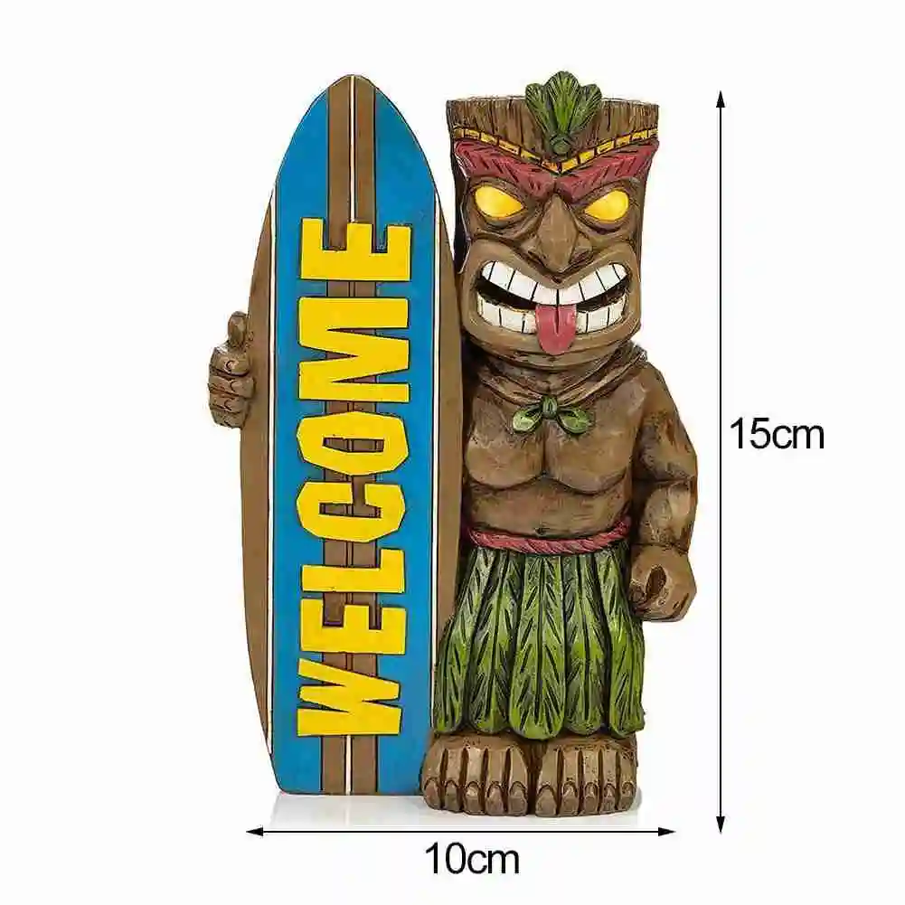 

2021 Resin Garden Tiki Shape Statue Ornament Figurine Cabinet Pathway Decoration