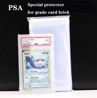 200 pcslot cards sleeves acid free transparent perfect fit protector perfect size sleeve for psaptcgbgs card brick