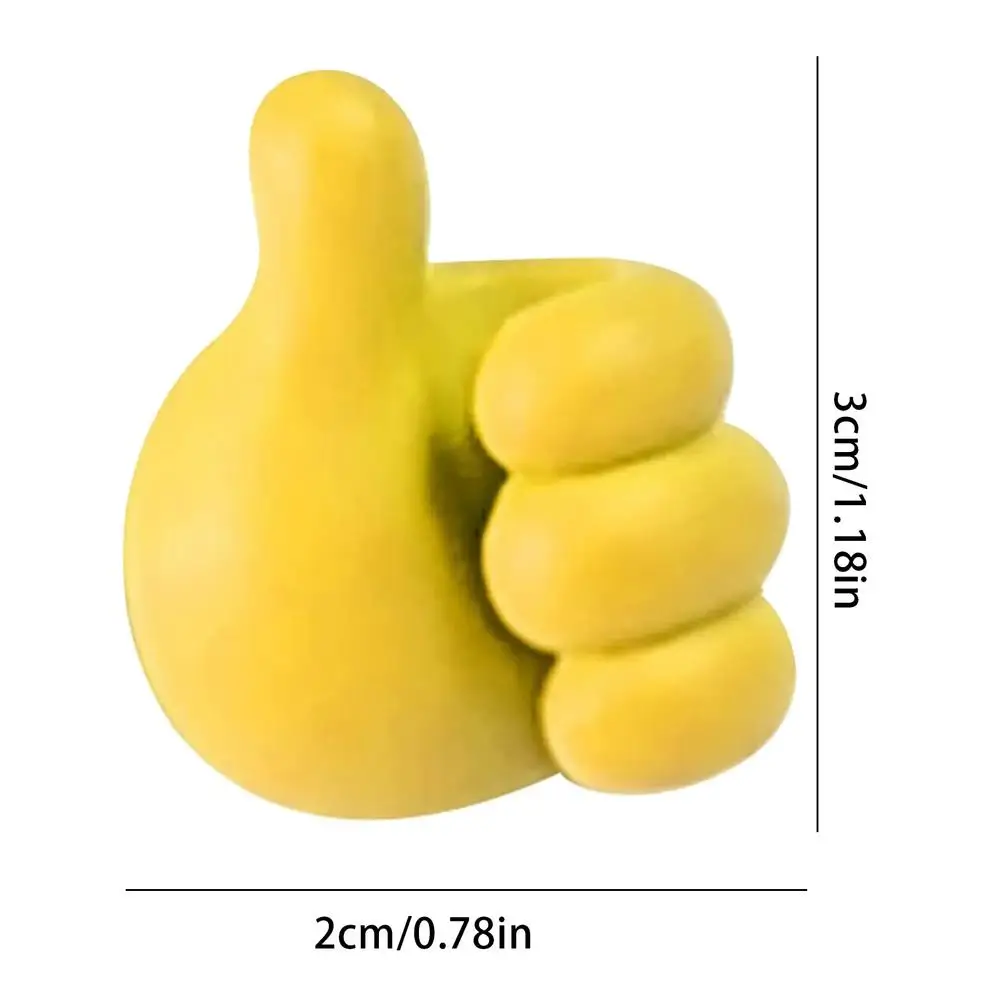 

Multifunctional Clip Holder Thumb Shape Storage Rack Wall Hook