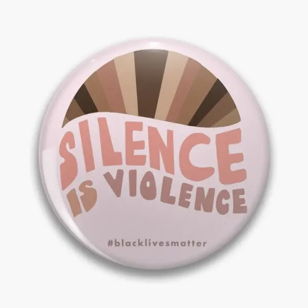 

SILENCE IS VIOLENCE Black Lives Matter xur Soft Enamel Pin Badge Hat Creative Clothes Women Lapel Pin Lover Metal Jewelry