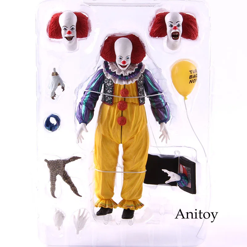no colorful box NECA Стивен Кинг это пеннивайз клоун это фильм 1990 конечная ПВХ NECA Ужасы Фигурки Коллекционная модель игрушки - Цвет: no colorful box