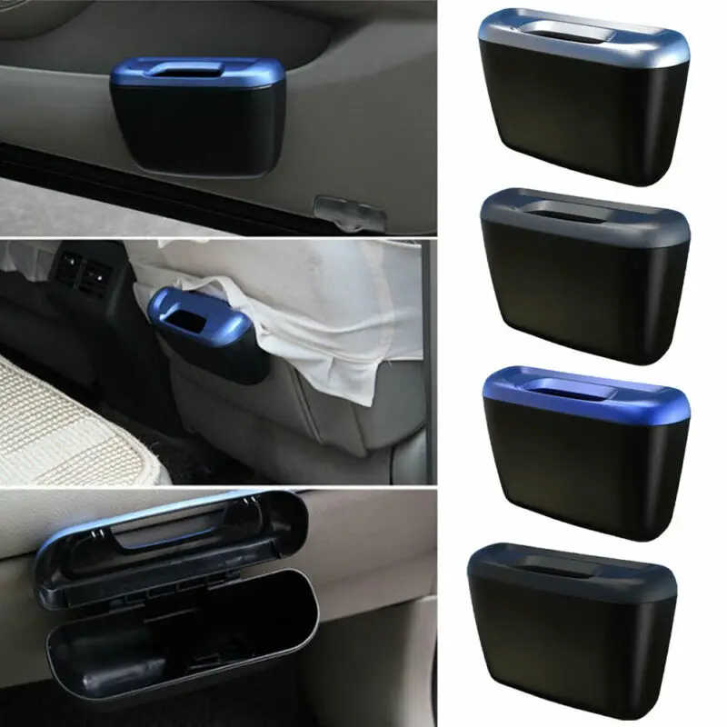 Vehicle Rubbish Portable Dust Case Trash Can Box Storage Car Garbage Bin Mini Auto | Дом и сад