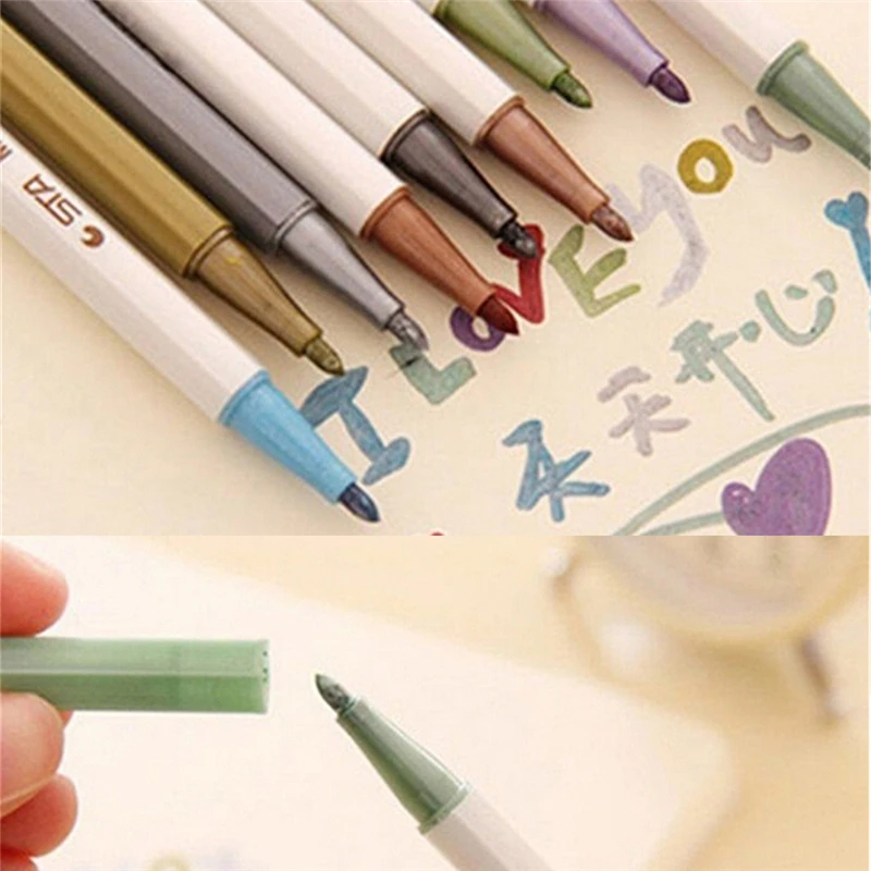 

10 Pcs/lot Optional Color Matching Art Markers Brush Pen Sketch Alcohol Based Markers Manga Drawing Pens Art Supplies