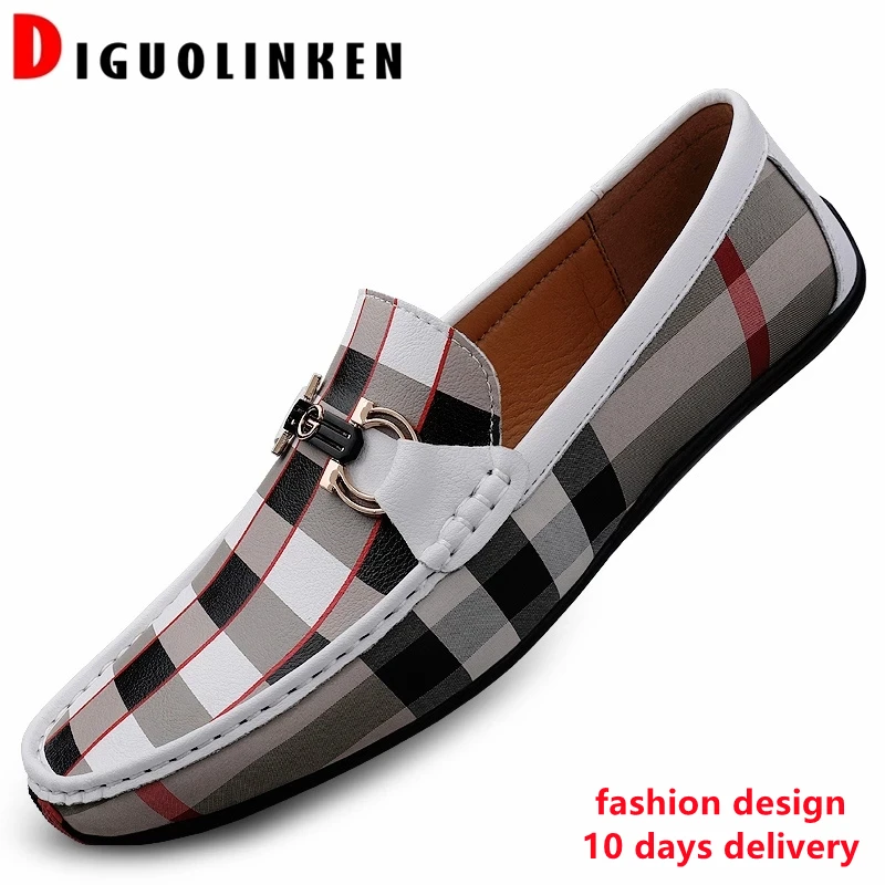 2021 new casual leather shoes outdoor Fashion casual men's shoes Moccasins for men high quality Loafers Men shoe Big Size 46