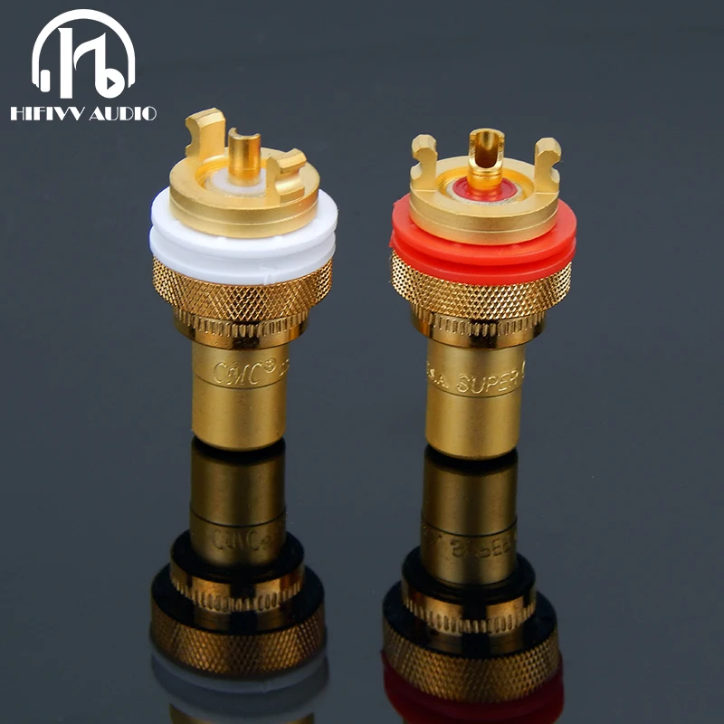 Hifivv аудио hi end RCA гнездо усилителя amp rca cmc 805 2.5f Медный позолоченный разъем|rca