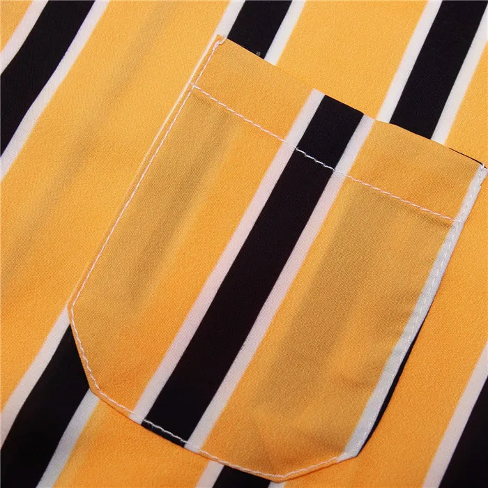 2020 модная полосатая Мужская рубашка с коротким рукавом хлопковая уличная одежда