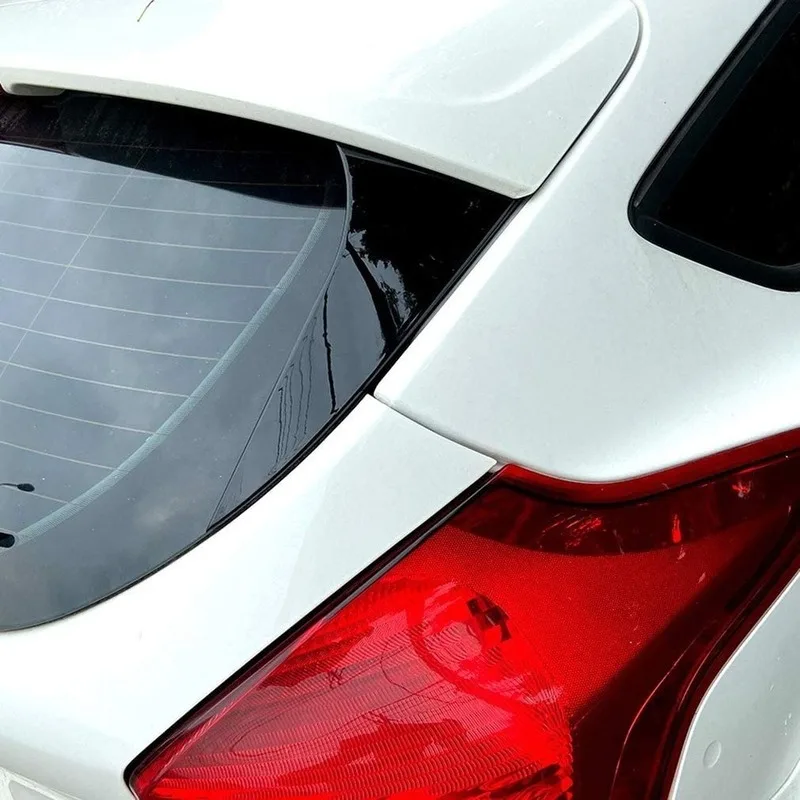 

Accessories ABS Plastic Rear Wing Roof Side Spoiler Glossy Black Compatible With Ford Focus 2015-2018 Year