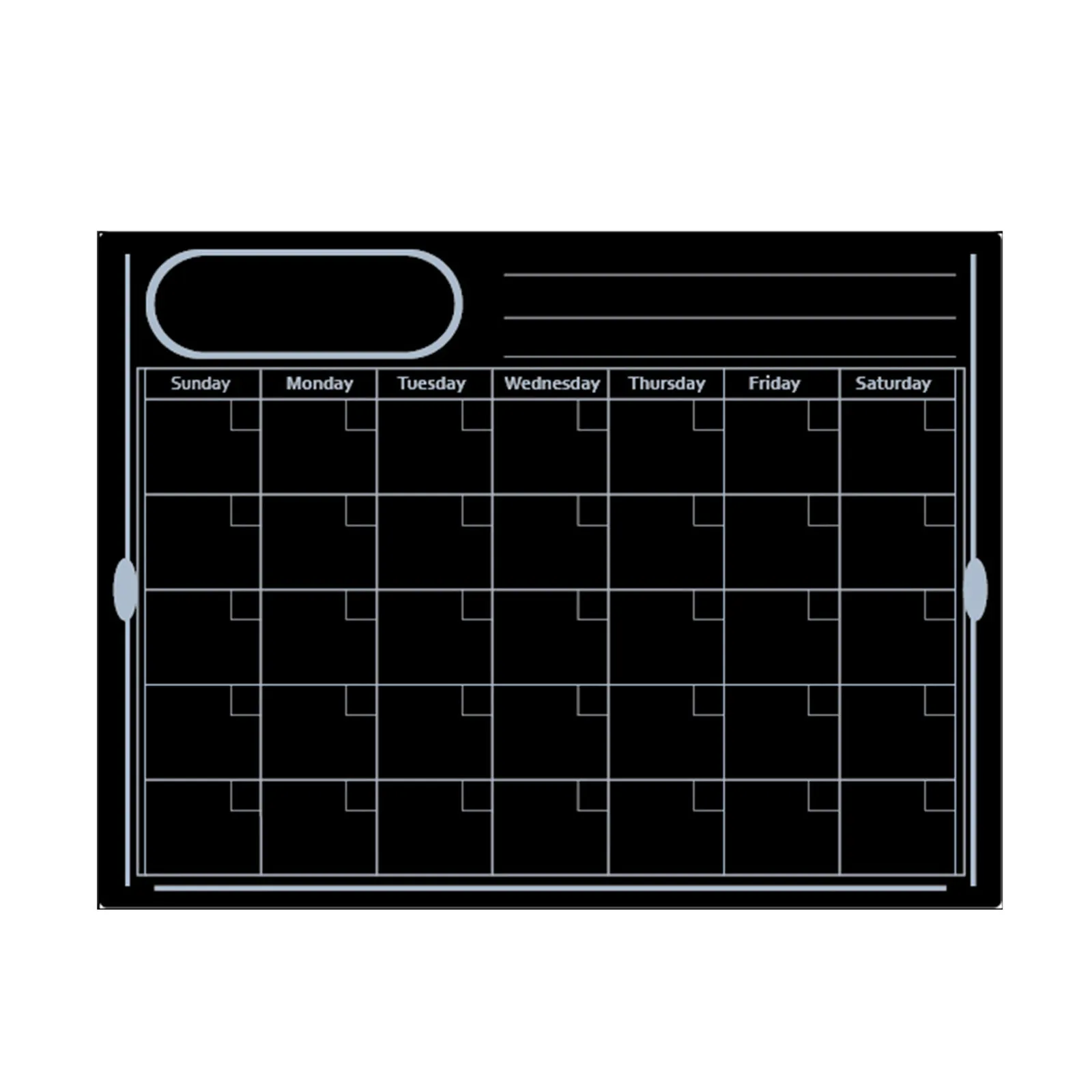 Магнитно маркерная доска планировщик Кухня календарь на холодильник блокнот