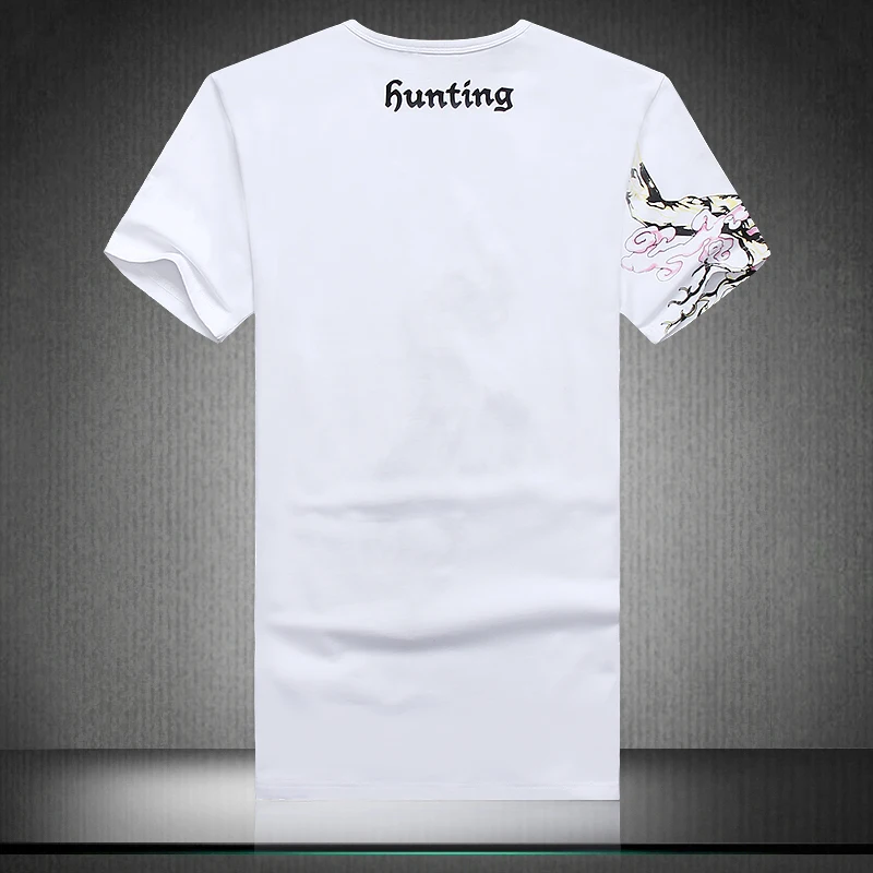 

Oversized Men t-shirt SHANBAO Brand Great Designer China Style Fish Pattern Men tshirt Short Sleeve Summer Sale Clothes 1555