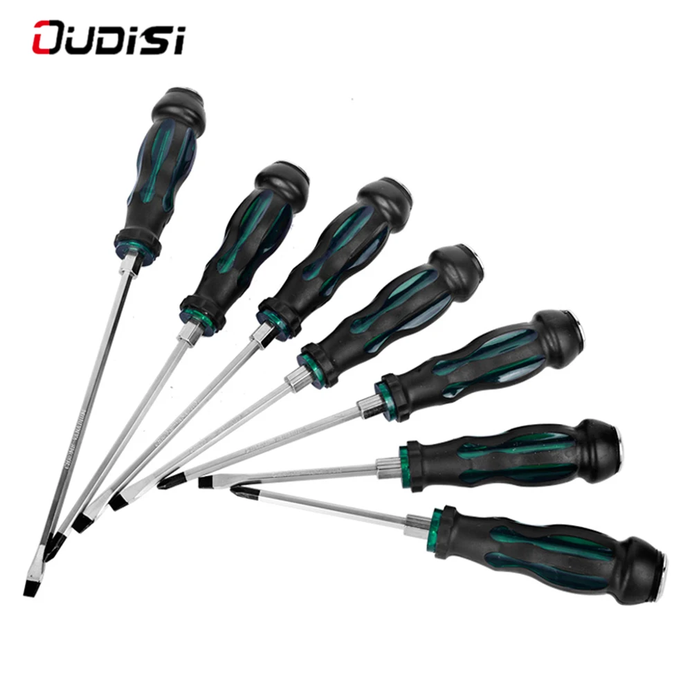 

1Pcs Chrome Vanadium Steel Magnetic Screwdriver Precision Screwdriver Tool Phillips Head Mixed Hex Impact Bolster Screwdriver