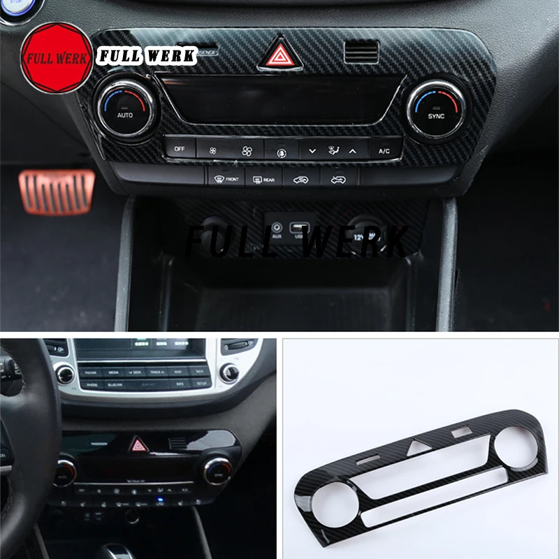 1 шт. Стайлинг автомобиля из нержавеющей стали отделка панели кондиционера
