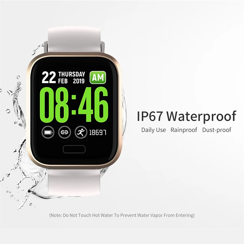 Смарт-часы YH3 с Bluetooth пульсометром тонометром водонепроницаемость IP67 для Android IOS |