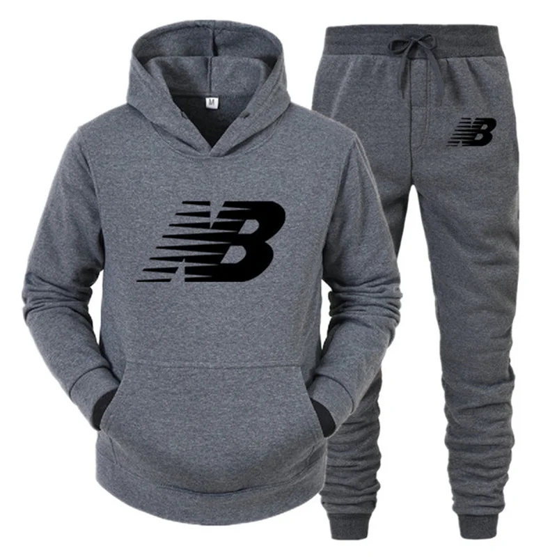 

2022 sportswear men's set winter Hoodie pants 2-piece running Hoodie men's Sweatshirt sports jogging pants set men's Harajuku Sp