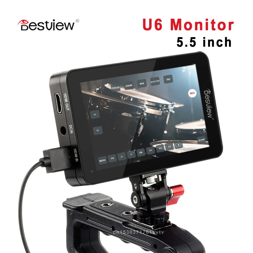 

Besview U6 Phase Control Monitor Field HDMI 4K FHD 1920x1080 3D LUT HDR Touch Screen on DSLR Camera Monitor 5.5 Inch