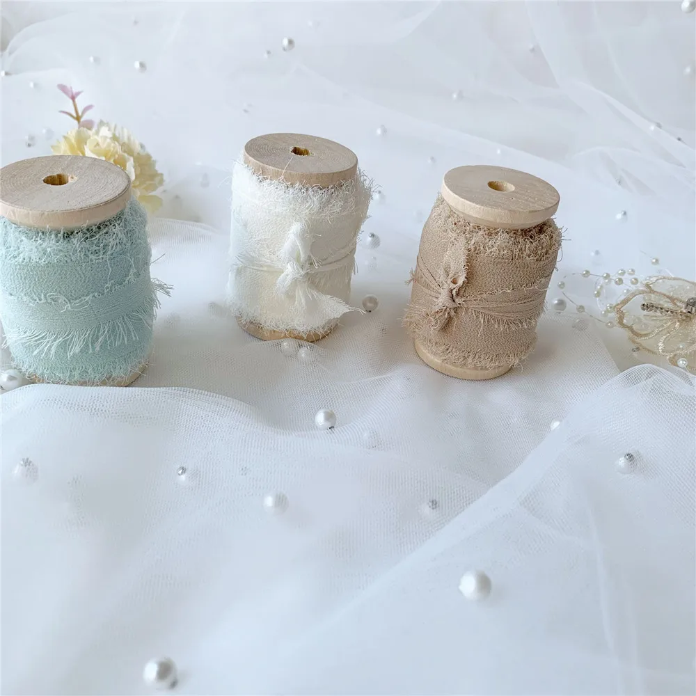 3 рулона/комплект шелковые блестящие ленты ручной работы | Дом и сад