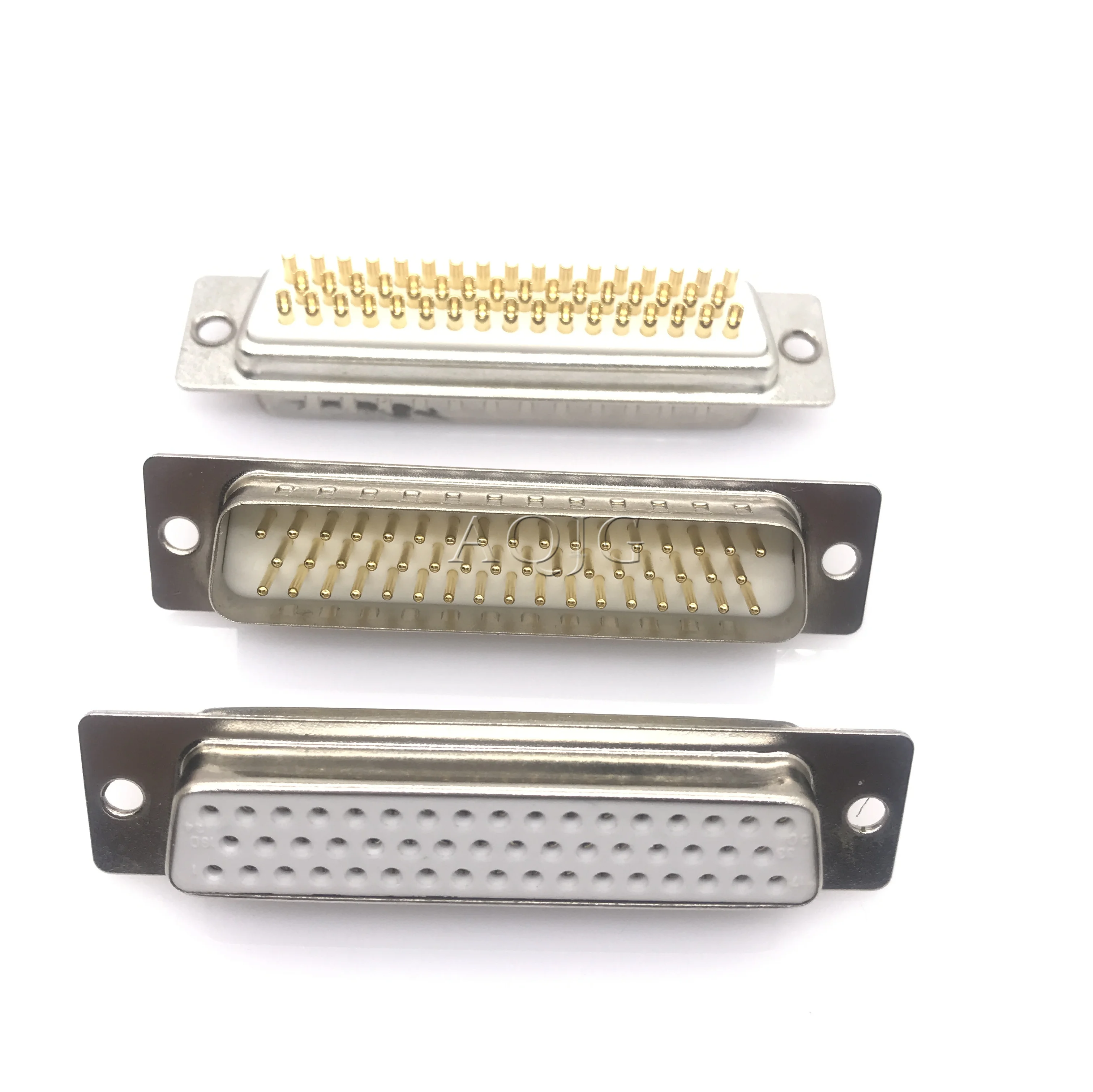 1 шт. позолоченный твердый штырь DB50 штекер разъем паяльный Тип D-Sub 50-контактный