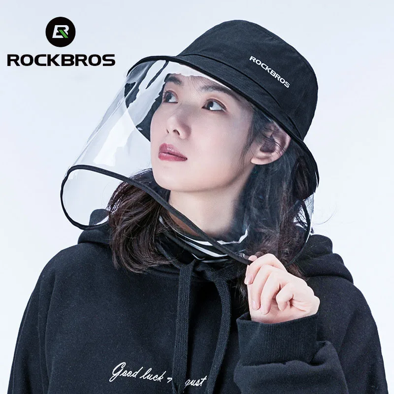 ROCKBROS велосипедная лицевая маска дышащая Складная HD Прозрачная моющаяся