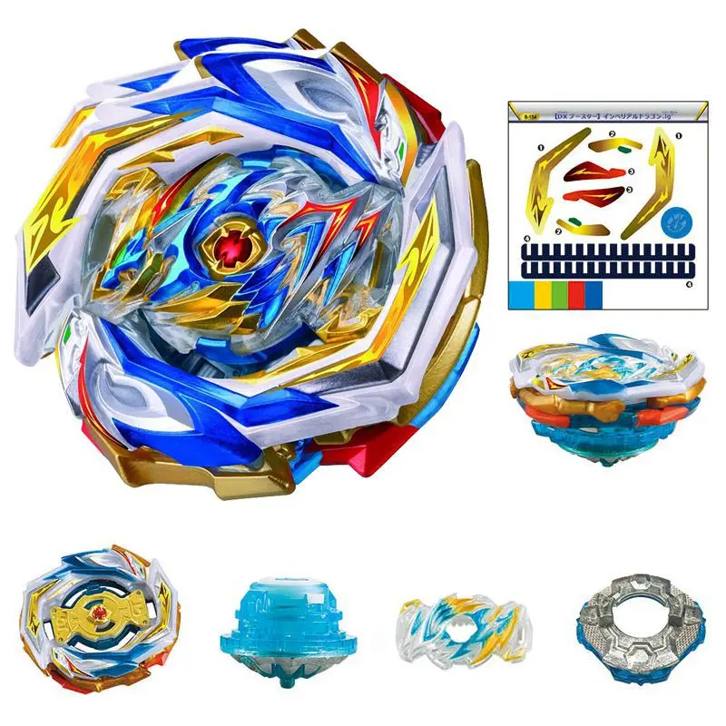Burst Sparking-giroscopio de fusi&oacute;n de metales para ni&ntilde;os, juguete con lanzador, B-154, Spinning Top Booster, drag&oacute;n Imperial, Ig'-3