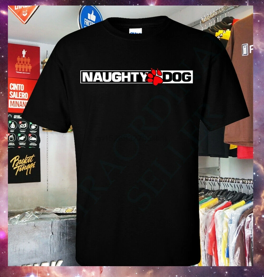 

New Naughty Dog Logo American first-party video game developer T shirt S-3XL