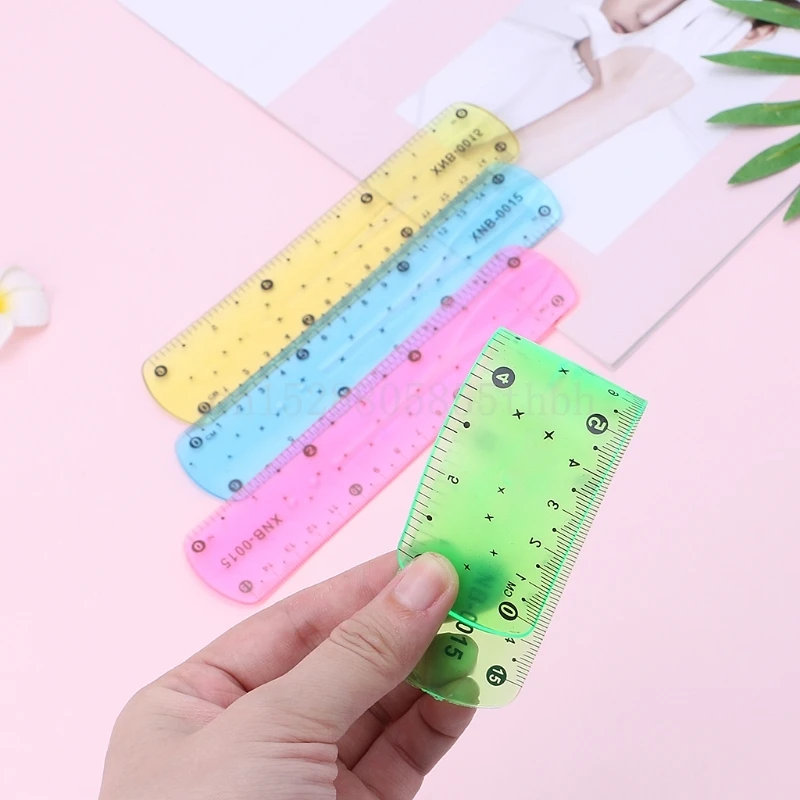 1 шт. мягкая 15 см линейка многоцветная Гибкая креативная канцелярская правило