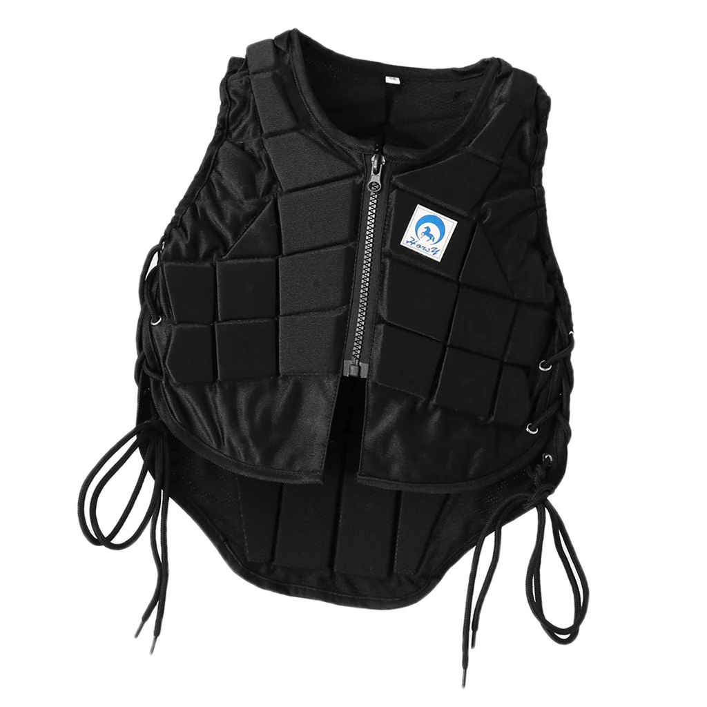 

Professional Safety Equestrian Horse Riding Vest EVA Padded Body Protector Breathable Adjustable - Fits for Kids Men Women