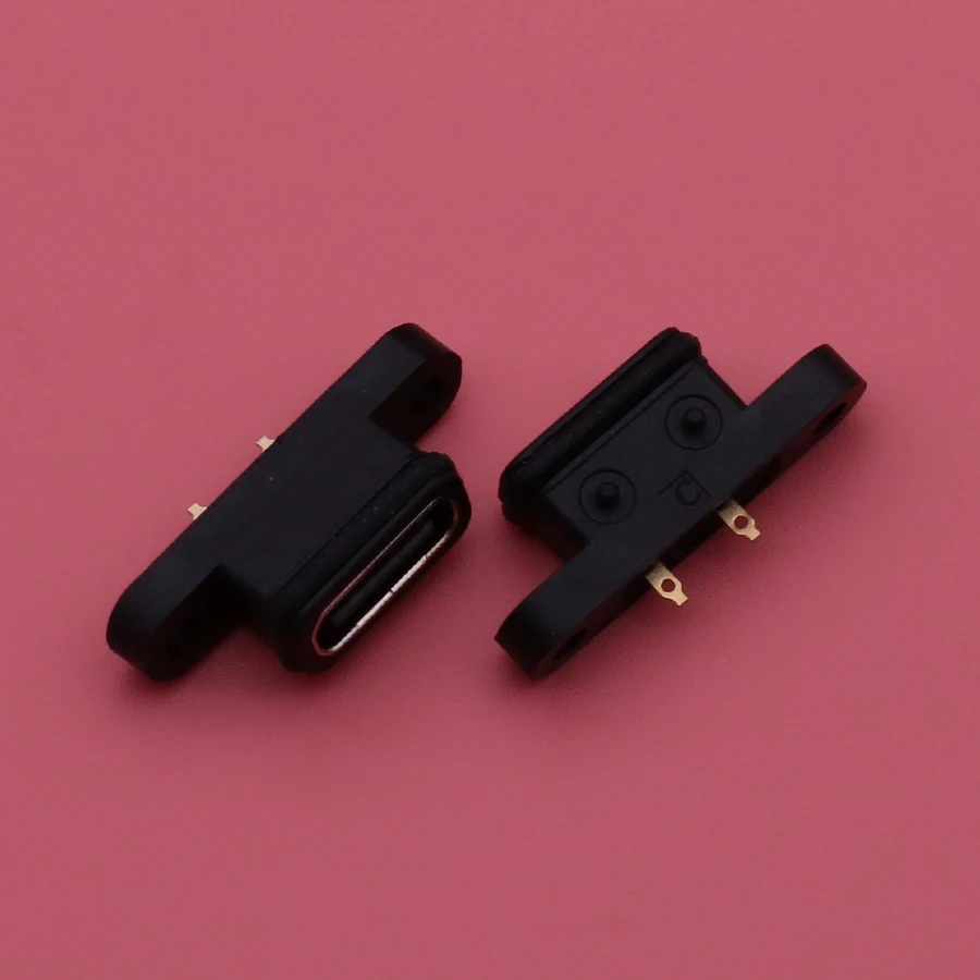 

1 шт. USB 3.1 разъем Type-C 2Pin 2 сварочный провод женский водонепроницаемый гнездо с винтовым отверстием резиновое кольцо порт быстрой зарядки