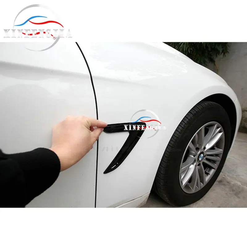 

For BMW 3 Series F30 13-18 2pc Black Side Wing Air Flow Fender Intake Vent Cover