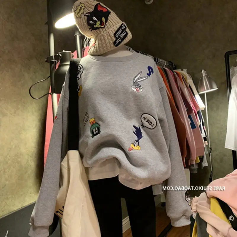 

Sweater Women's Spring and Autumn Thin Section 2021 New Korean Style Trendy Lazy Wind Loose All-match Bottoming Shirt Top Clothe