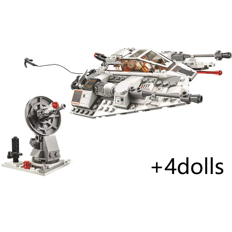 

New 333PCS Star Wars Snowspeeder Building Blocks 20th Anniversary Edition Snowfield Aircraft Bricks Kid Gift Toys 11429