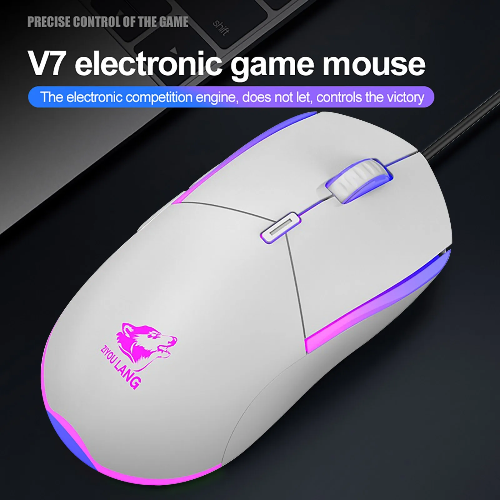 

LED Gaming Mouse Optical USB 6Buttons 2400 DPI Pro Ergonomics PC Mause New Computer Wired Mouse For PC Laptop Accessories