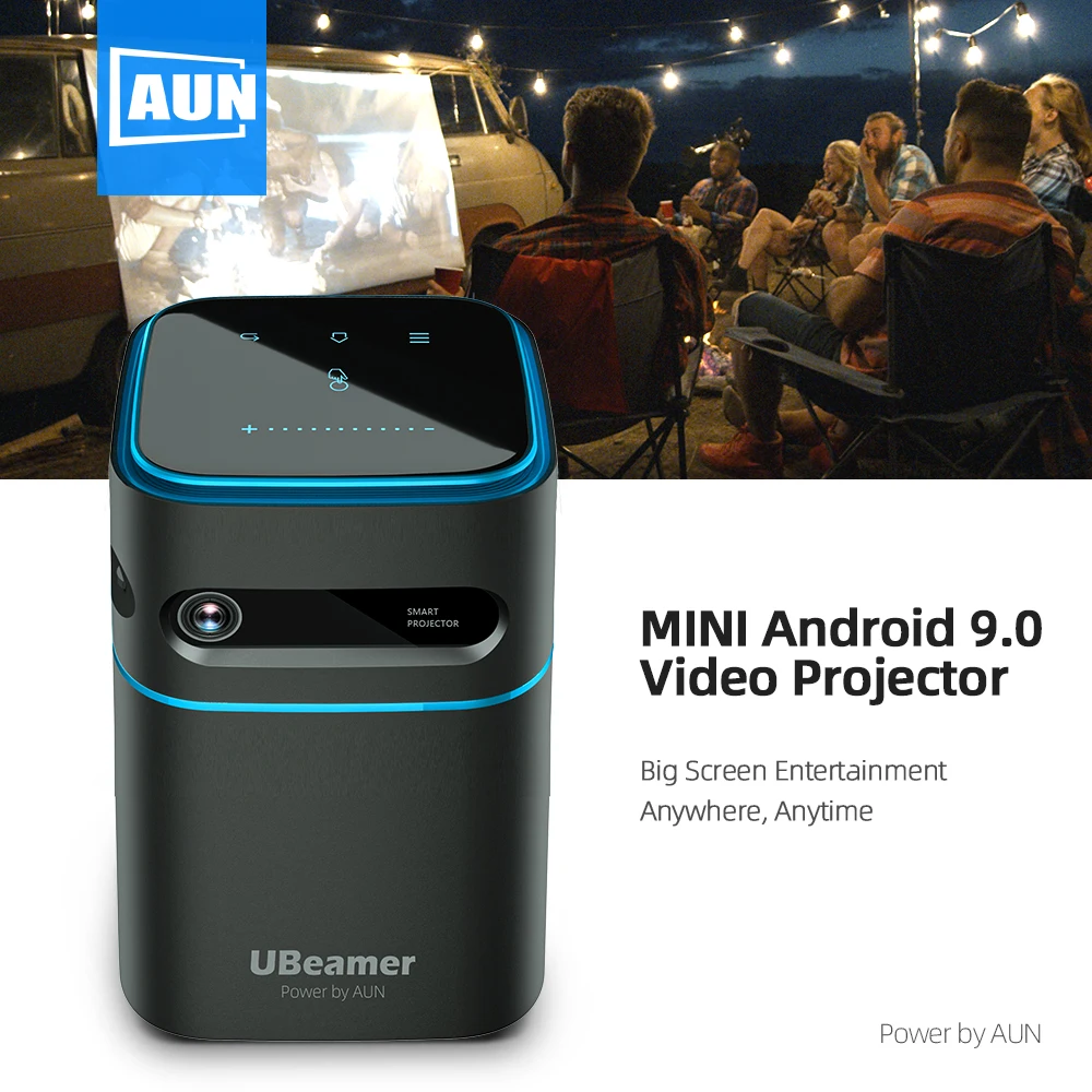 Aun ubeamer 1 pro mini projetor android 9 beamer 4k de vídeo decodificar cinema em casa para telefone | Электроника