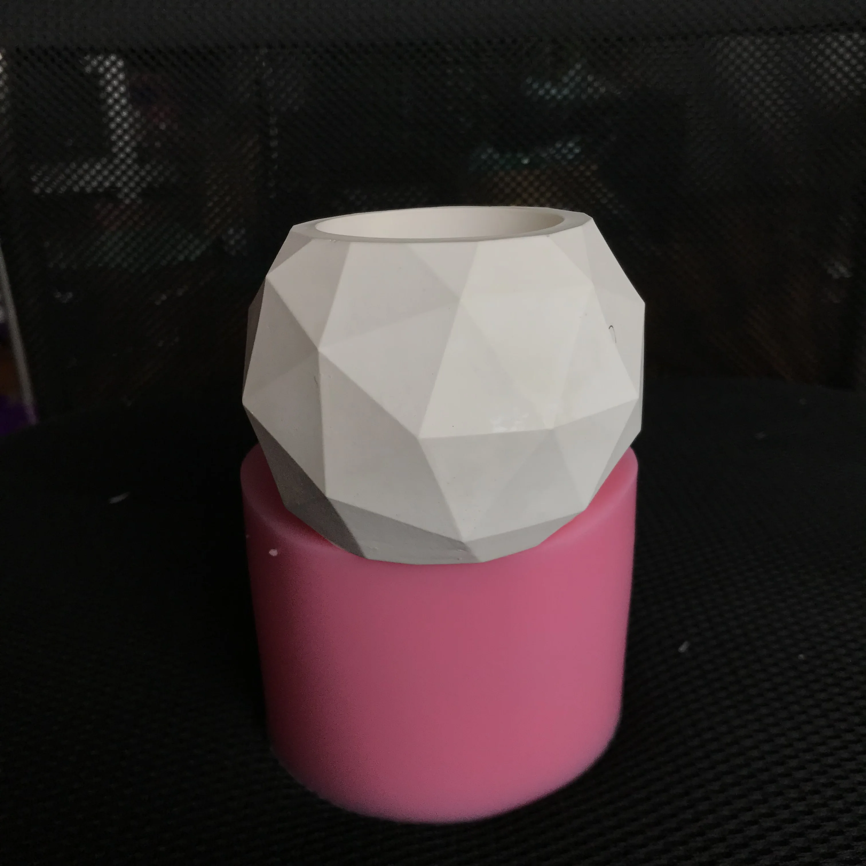 

Silicone Flower Pot Molds Round Cement Planter Candlestick Vase Mould DIY Resin Craft