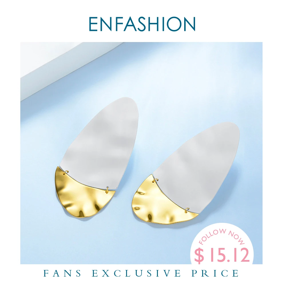 ENFASHION геометрические кривые серьги гвоздики для женщин смешанные цвета