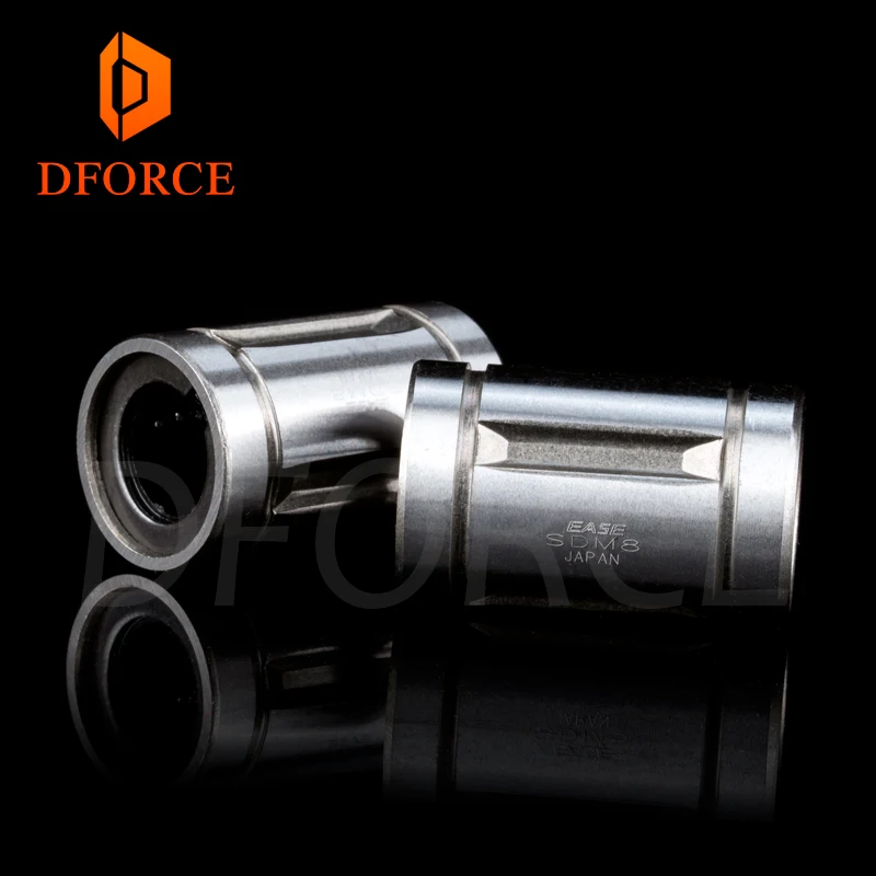 DFORCE Высокая точность легкость подшипника LM8UU длинный стержень вала 8X15X24 мм 3d принтер линейный подшипник для Reprap Anet A8 Prusa I3