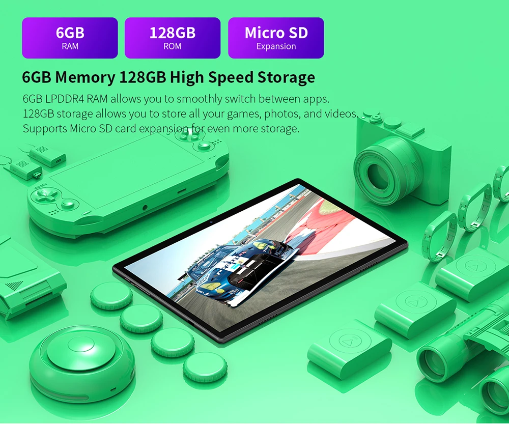 Teclast M40 планшет на Android 10 восемь ядер экран 1920 дюйма 6 ГБ + 1200 |