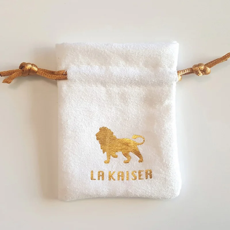 

White Flannel Gift Bags 8x10cm 9x12cm 10x15cm 13x17cm Custom Jewelry Logo Suede Sack Cosmetic Eyelashes Pouches