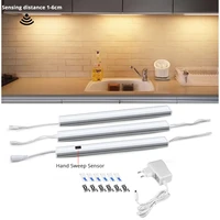 3 5 pack led rigid bar light with hand sweep sensor aluminum profile backlight for cabinet kitchen shelf bars home lighting